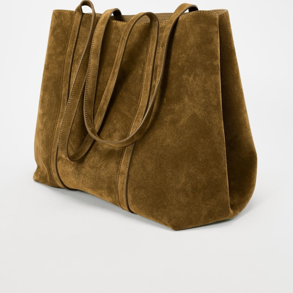 Zara extra large Brown Suede Tote Bag